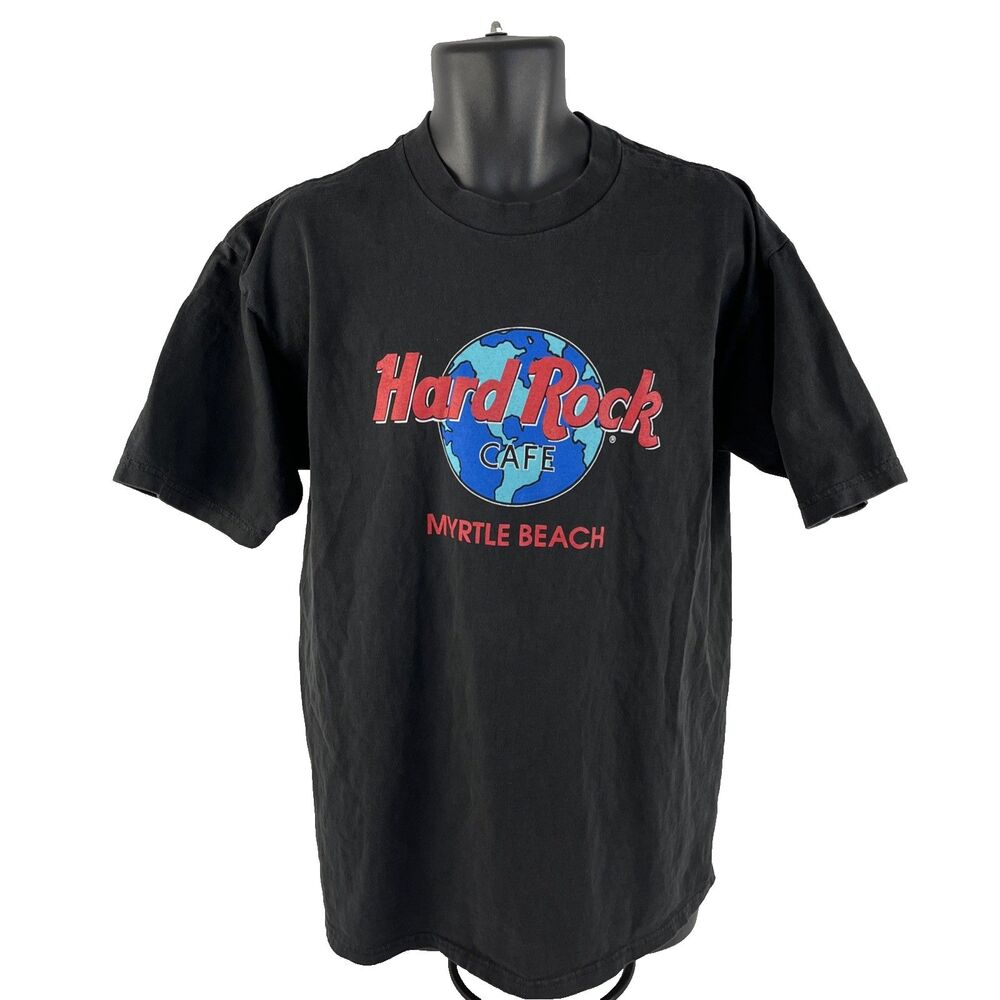 Vintage Hard Rock Cafe‎ Myrtle Beach Graphic Short Sleeve T-Shirt Sz L USA Made